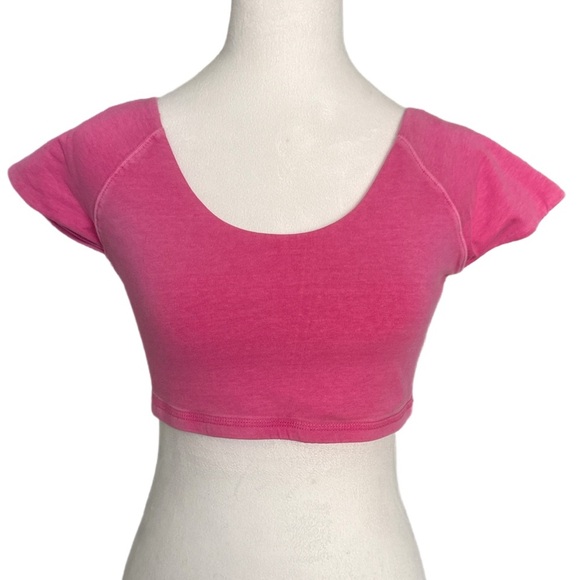 Free People Tops - Free People Movement Pink Crop Top M NWOT